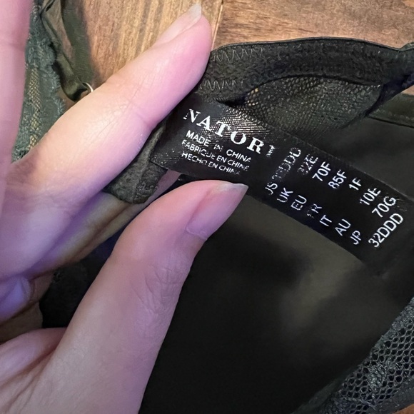 Natori Green Cherry Blossom Lace Bra Size 36DDD - Picture 5 of 10